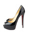 Christian Louboutin Lady Peep Patent Heels in Black