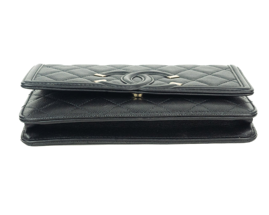 Chanel Wallet on Chain in Black