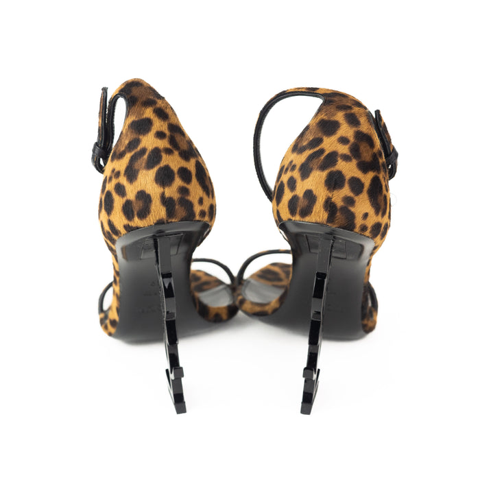 Saint Laurent Calf Hair Leopard Opyum Sandals