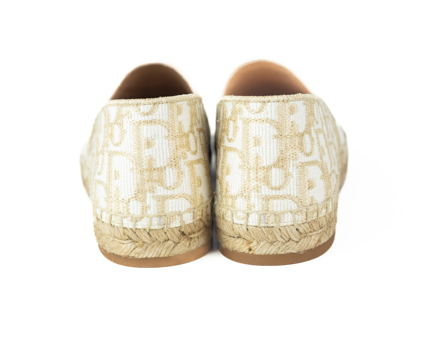 Dior Granville Espadrilles with Gold-Toned Metallic Thread