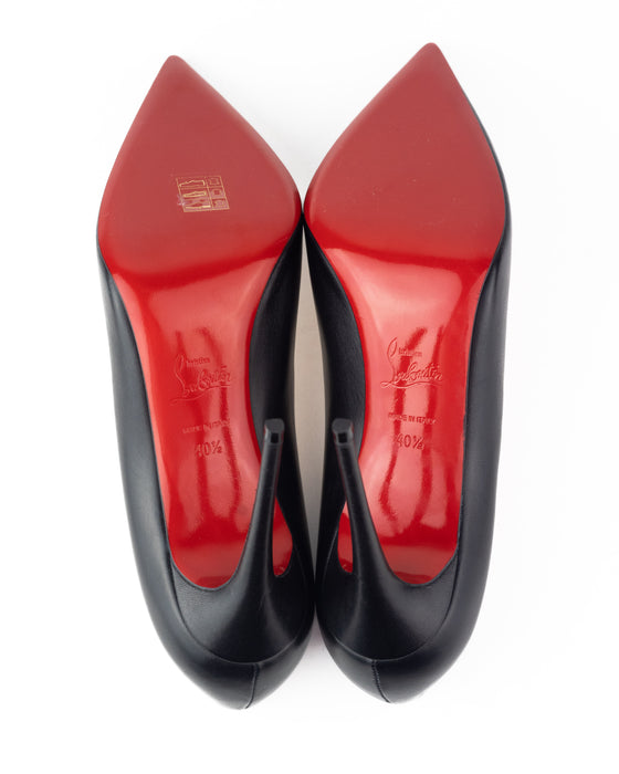 Christian Louboutin Decollete Shiny Nappa Black Heels