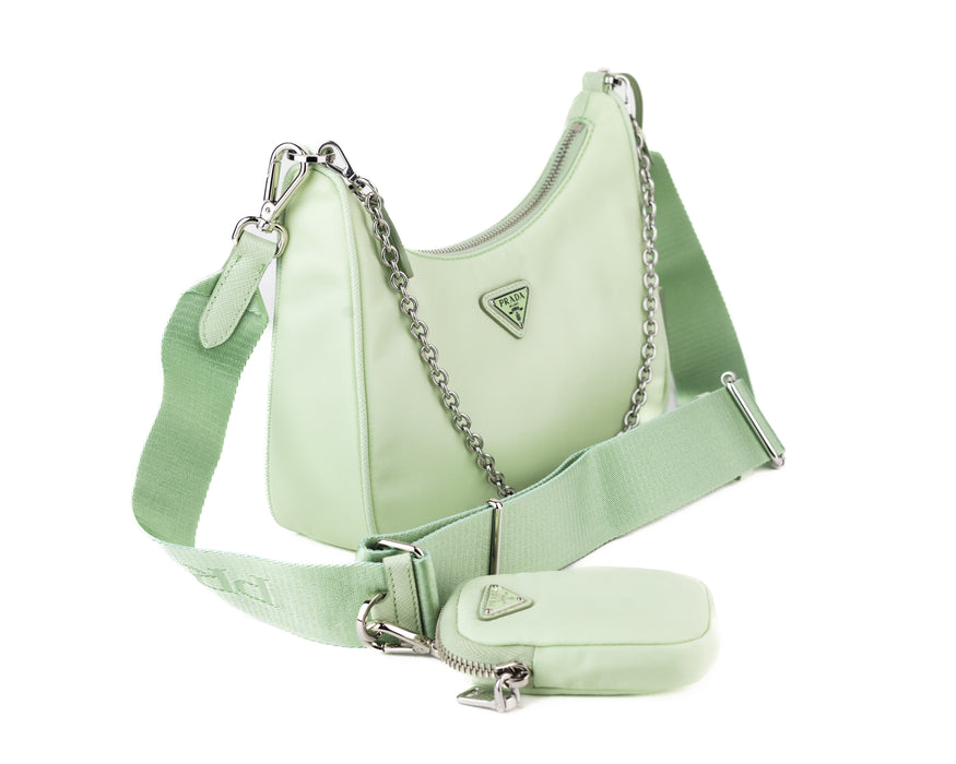 Prada Re-Edition 2005 Re-Nylon Bag in Aqua Green