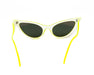 Le Specs x Adam Selman Prowler Cat-Eye Neon Acetate Mirrored Sunglasses