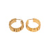 Versace Gold Hoop Earrings