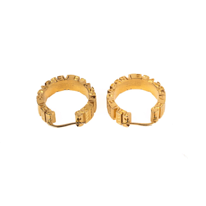 Versace Gold Hoop Earrings