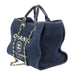 Chanel Large Denim Shopping Tote with Metallic Gold