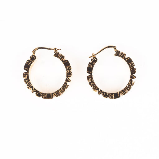 Versace Gold Hoop Earrings