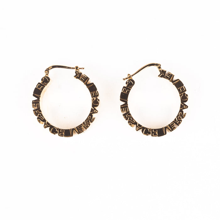 Versace Gold Hoop Earrings