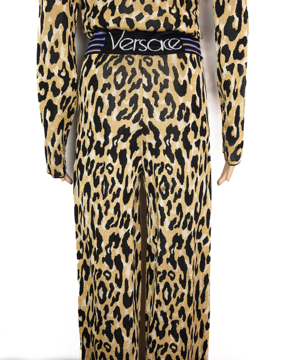 Akira Naka Belted Back Colourblock Stripe Fringe Long Cardigan