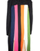 Akira Naka Belted Back Colourblock Stripe Fringe Long Cardigan