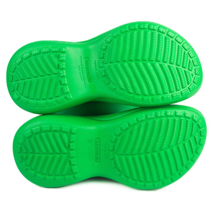 Balenciaga Crocs Boots in green rubber