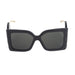 Gucci Acetate Square Leaf Sunglasses in Black