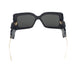 Gucci Acetate Square Leaf Sunglasses in Black