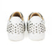 Christian Louboutin Vieira 2 Flat Sneakers in White and Silver
