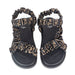 Fendi Brown Satin Sandals
