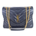 Saint Laurent Medium LouLou Shoulder Bag in Navy