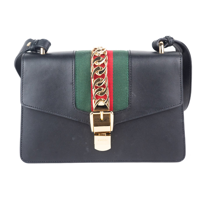 Gucci Small Sylvie Bag in Black