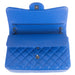 Chanel Jumbo Caviar Double Flap Bag in blue