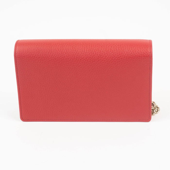 Gucci Soho Wallet On Chain in red