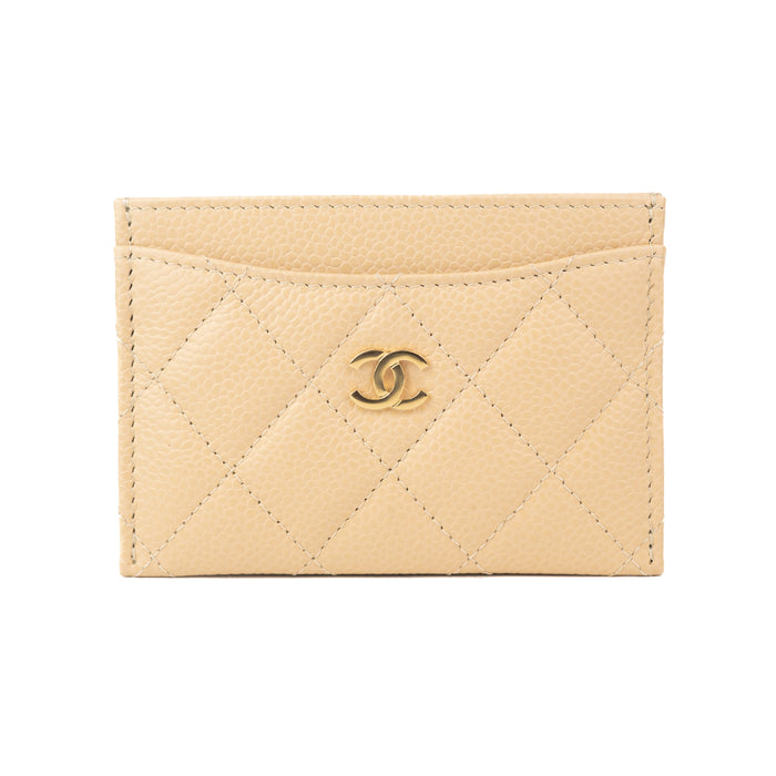 Chanel Classic Card Holder in Beige