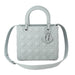 Dior Medium Lady Dior Bag in Gray Ultramatte Cannage Calfskin