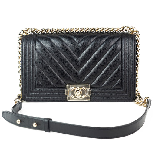Chanel Medium Chevron Boy Bag