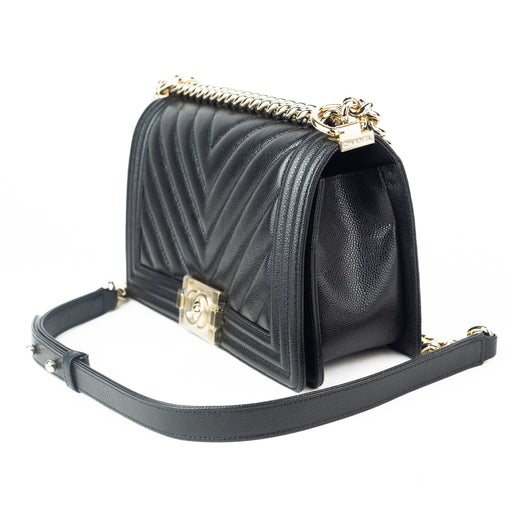 Chanel Medium Chevron Boy Bag