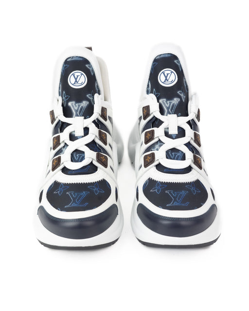 Louis Vuitton LV Archlight Trainers in Navy Blue and White