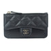 Chanel Classic Zipped Card Holder in Black