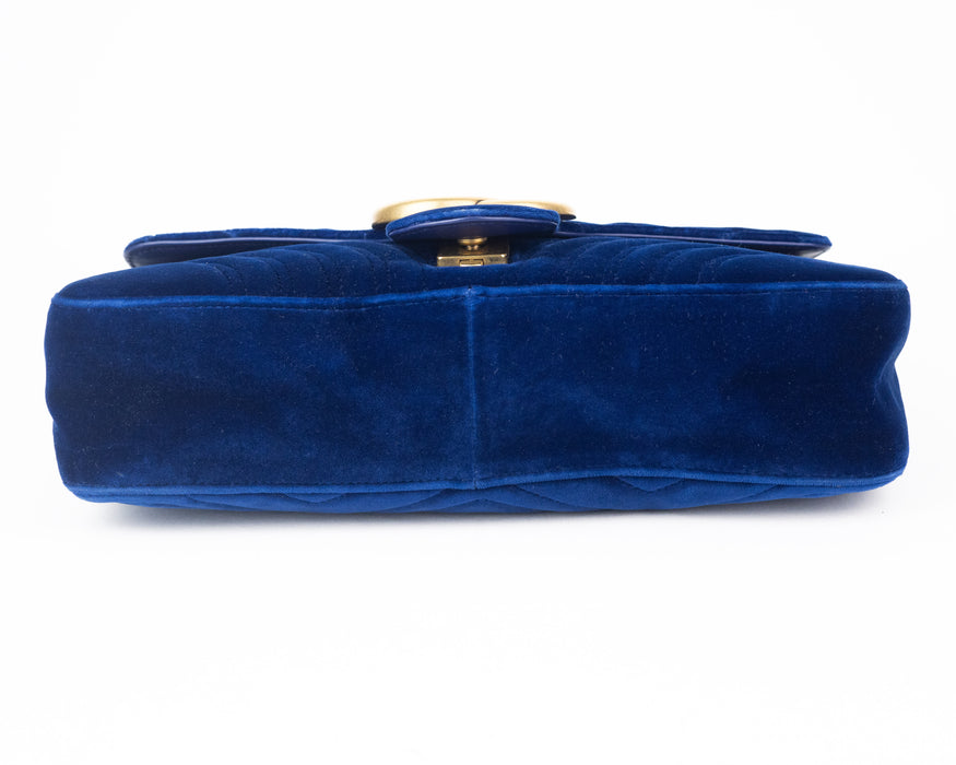 Gucci Medium GG Marmont Velvet Shoulder Bag