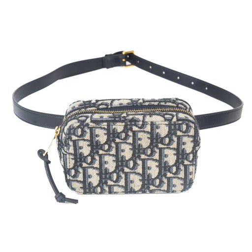 Dior Blue Oblique Belt Pouch