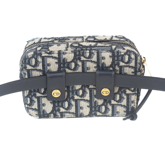 Dior Blue Oblique Belt Pouch