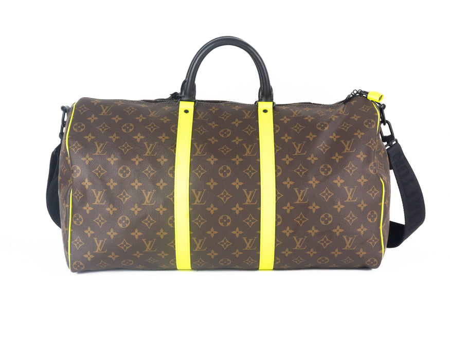 Louis Vuitton Keepall Bandoulière 50 in Monogram Macassar Canvas