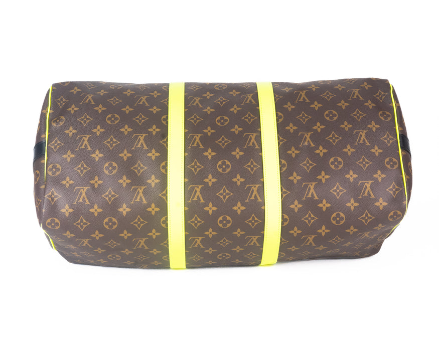 Louis Vuitton Keepall Bandoulière 50 in Monogram Macassar Canvas