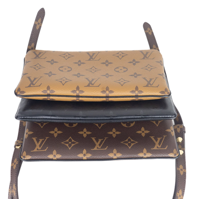 Louis Vuitton Reverse LV3 Pouch in Monogram Canvas