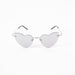 Saint Laurent LouLou Rimless Mirrored Heart Sunglasses