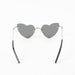 Saint Laurent LouLou Rimless Mirrored Heart Sunglasses