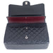 Chanel Classic Jumbo Double Flap Handbag in Caviar Leather with silver hardware