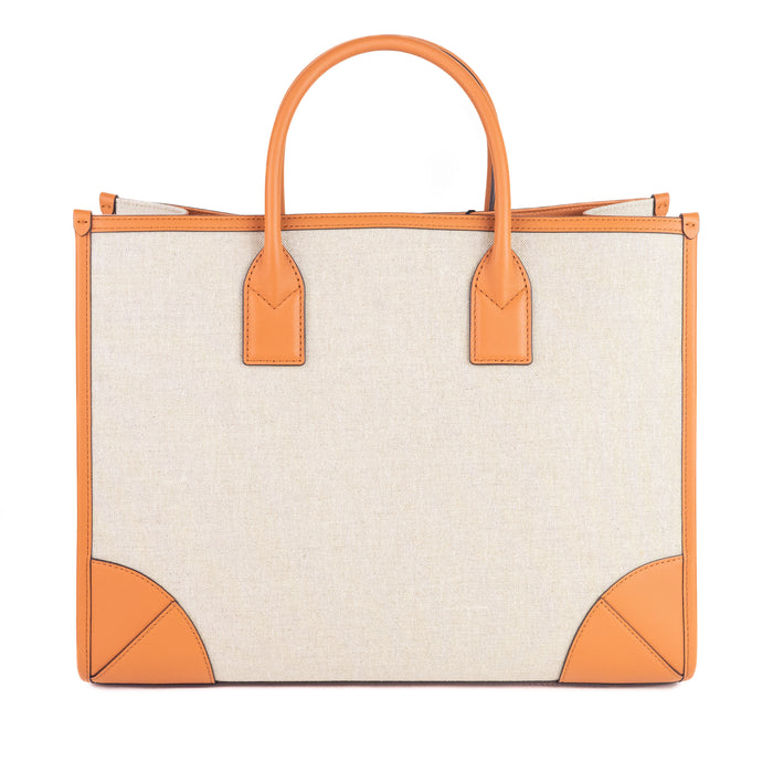 MCM Munchen Linen Tote Bag