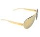 Miu Miu Gold and White Sunglasses