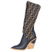 Fendi FF Cowboy Over the Knee Sock Boots