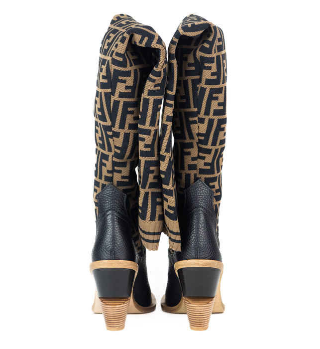 Fendi FF Cowboy Over the Knee Sock Boots