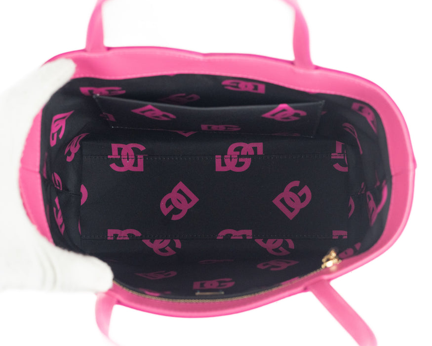 Dolce and Gabbana Small Leather Tote Bag