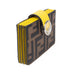 Fendi Yellow Leather Gusseted Card Holder