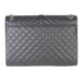 Saint Laurent Large Tri Quilt Leather Envelope Bag in Grey
