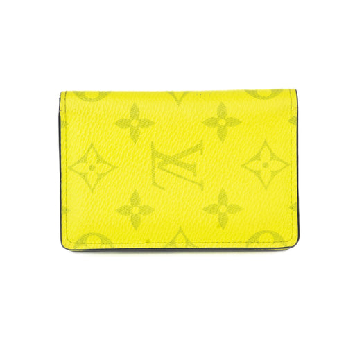 Louis Vuitton Monogram Taigarama Pocket Organizer in Neon Yellow