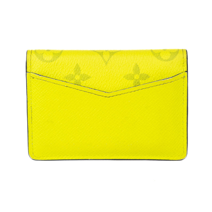 Louis Vuitton Monogram Taigarama Pocket Organizer in Neon Yellow