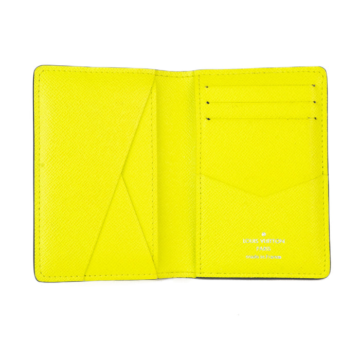 Louis Vuitton Monogram Taigarama Pocket Organizer in Neon Yellow
