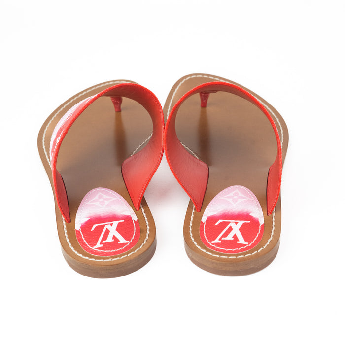 Louis Vuitton Monogram Escale Palma Sandals in Rouge