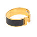 Hermes Black and Gold Clic Clac H Bracelet 